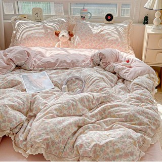 혜신 사계절 침구세트 부드러운 레이스 이불커버세트