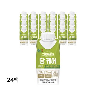 그린비아 당케어 곡물맛 균형영양식, 24개, 200ml