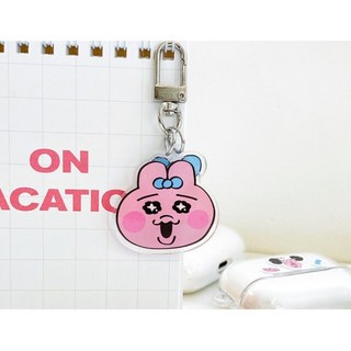 giya shop 韓國代購 內褲兔opanchu usagi正版授權壓克力鑰匙圈 AirPods可愛造型吊飾, E單耳, 1個