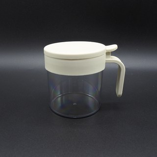 日式調料盒密封防潮廚房傢用定量鹽罐佐料撒料味精收納盒, 1個, 米色