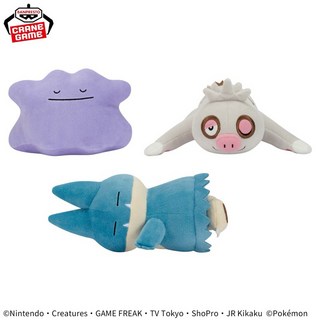 日本正版 精靈寶可夢 百變怪 娃娃 絨毛玩偶 神奇寶貝 掌上娃娃, 1個, 小卡比獸