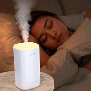 KC인증 무드등 미니가습기 360ml 대용량 단체선물, 화이트