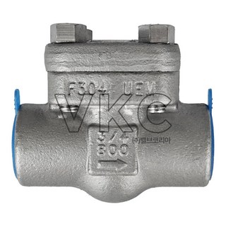 (국산) F304 스텐 단조 스윙체크(S) 800# 10A NPT 나사식 (DKM 동은 동강 800LB 스윙체크밸브), 1개