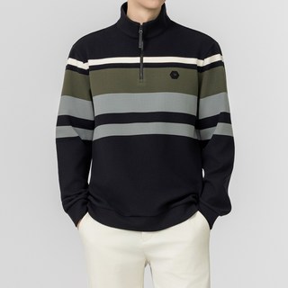 베러투데이 남성 골프웨어 파크골프 프리미엄 사카리바 블럭 반집업 긴팔 티셔츠