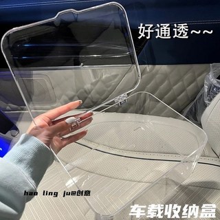 桌麵收納盒 整理盒 透明亞克力帶蓋防塵雜物筐辦公室臥室宿捨收納, 透灰2個裝【大容量通透】即將漲價,FG-2025版高透清貨中：庫存緊張, 1個