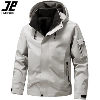 타임퓨어 아웃도어 남녀공용 바람막이 점퍼 봄 가을 캐주얼 등산복 자켓 간절기 프리미엄 남성 바람막이 카고 재킷