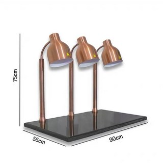 뷔페 램프 보온기 호스 천장형 스탠드형 3구 워머기 호텔 120cm 양방향, 색아나콘다