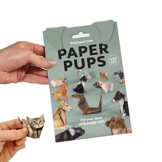 50개 DIY 종이 고양이 종이접기 귀여운 모형 만들기 재미있는 공예 활동 애호가를 위한 선물 동물 접기, 03 50pcs Dog