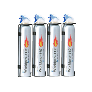 [트윈스몰] 우리집 화재예방 간이 소화기 월드프로-119 스프레이 소화기(360ml ) 실버, 4