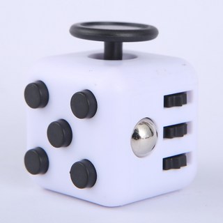 減壓骰子 3.4CM ABS材質, 1個, 白黑, 白黑