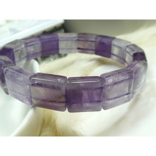 漸層紫水晶手排 漂亮光澤 31.2克 展現個人魅力自信