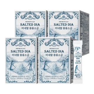 솔티드다이아 미네랄 용융소금, 90g, 4박스