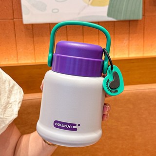 新款燜燒杯316不鏽鋼桶24小時超長保溫飯盒上班族大容量壺悶燒杯, 1個, 銀灰色:620ml