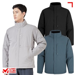 밀레 남성 자켓형 경량패딩 구스다운 튜브 무봉제 로안S