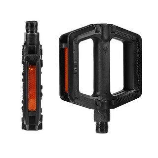 시그니처베이지 자전거 경량 페달 평페달 YPZ074, 1개, 블랙