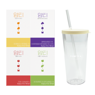 얌티 4종 + 텀블러, 4박스, 10개입, 3g