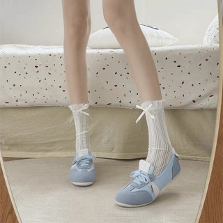 德訓鞋 運動休閒女鞋，平底綁帶設計