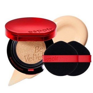 [New] 에스쁘아 비벨벳 커버 쿠션 13g + 퍼프 2p 세트, 13호 포슬린 Porcelain, 2개