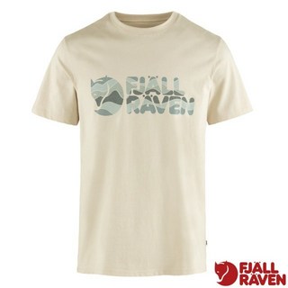 【Fjallraven 小狐狸】男 寬鬆版有機棉圓領 短袖T恤 Multicolor Logo北極狐, M