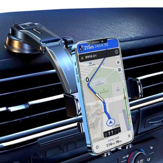 에이덤스 차량용 대쉬보드 거치대 흡착식거치대 휴대폰 스마트폰 유리, 1개, 블랙