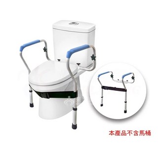 來而康 恆伸 起身馬桶輔助扶手 ER-50023 鋁合金防滑把手 無障礙馬桶扶手, 1個, 單一色系