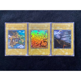 遊戲王 Replica 王國篇特典卡 (王的右手榮光等) 金閃金亮金字亮面 15週年紀念 三張一套, 1個