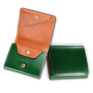 Fabrizio 義大利植鞣革迷你皮夾 職人手工小錢包 多功能卡包