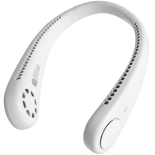 엔젤쿡 무선 트위스트 BLDC 넥밴드 선풍기, AGC-TNC3001WH, 화이트