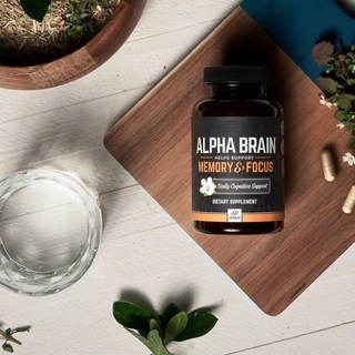 有間美妝優選店跨境供應 智力膠囊ALPHA BRAIN 量大價優, 1個, 60粒/瓶
