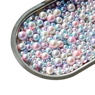 珠光珍珠圓珠 100p, 美人魚紫, 1套