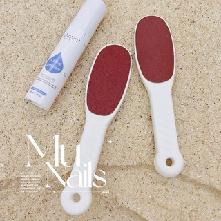 雙面足部磨腳板，去除足部角質/足繭, 1個, 白色- 單隻