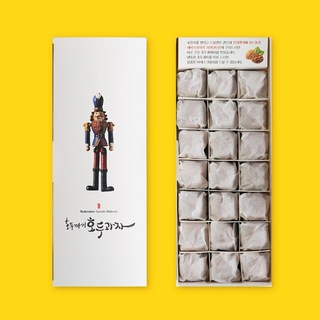 호두과자 1박스(21알) 간식용 선물용 답례용으로 좋은 호두까기 호두과자, 1박스