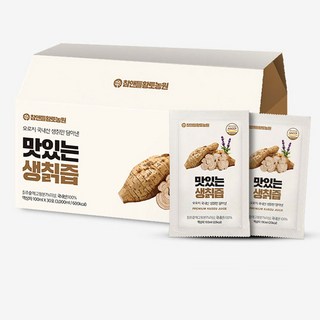 지리산 생칡즙 100ml x 30포 1박스 무첨가 프리미엄 건강즙 중년 건강 선물용, 30개