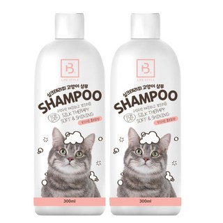 NEW 브리더 고양이샴푸 300ml 부드러운 플로랄향 x 2개