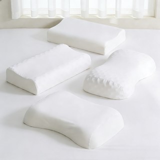 IMIS 태국 천연 라텍스 베개 견인 베개 + 내부 베개커버 + 외부 베개커버 - 6가지 스타일 중 가능, 화이트, 1개