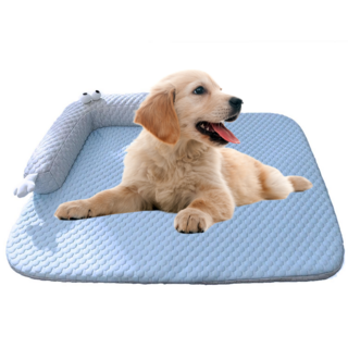 여름 쿨러 패드 애완 동물 얼음 패드 개 냉각 사육장 사계절 범용 고양이 사육장 애완 동물 패드 애완 동물 용품, 파란색