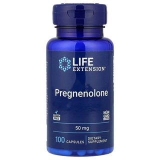 라이프 익스텐션 프레그네놀론 50mg 캡슐 Life Extension Pregnenolone, 100정, 5개