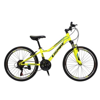 SPORTONE U26 24吋高碳鋼日本21速登山車山地車 24庫柏, 黃色, 1個