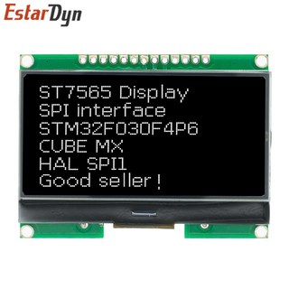 도트 SPI 모듈 LCD COG LCD12864 화면 06D 12864 인터페이스 매트릭스 글꼴, Bla Scr n, 1개