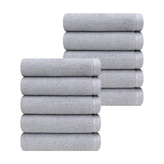 송월타월 컬러풀 30수 코마사 170g 호텔수건, 10개, 라이트그레이