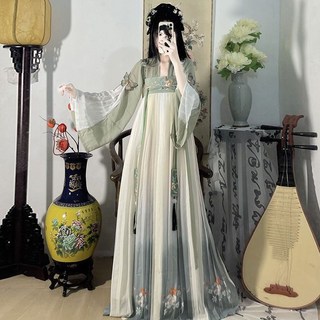 琉璃記 花有約 漢服 女 正品原創齊胸一片式清新超僊日常春夏套裝