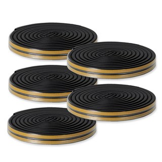 루모리 현관문 문틈 창문 틈새막이 문풍지 9 x 7.5mm 6M, 블랙, 5개