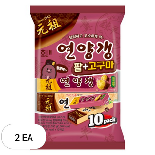 해태제과 연양갱 팥+고구마 10p, 2개, 530g