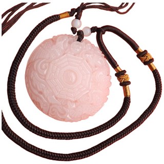 【168開運坊】阿富汗白玉龍鳳八卦太極墜子項鍊，時來運轉，開光護身，招財納福