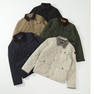 RL POLO小馬經典老錢風工裝菱格復古棉服夾克外套男女款防風保暖外套（附送手提紙袋）