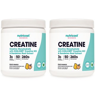 크레아틴 포 우먼 50회분 피치 망고맛 2병, 2개