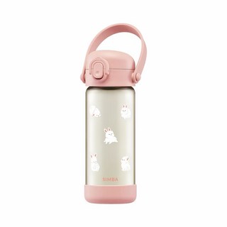 小獅王辛巴 鉑金PPSU兒童水壺400ml (直飲/吸管)/適用2-8歲/幼兒園水壺必備/順順杯, 兔兔,吸管型400ml, 1個, 400ml