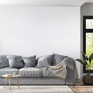 실크벽지 50cmX2.5m_셀프 도배지 붙이는 풀바른 벽지 접착 시트지 아이방 결로현상 곰팡이방지 스티커 방수, 타탄 화이트