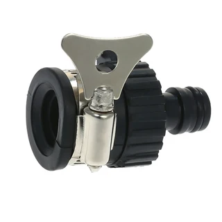 수도꼭지 탭 조인트 피팅 보호 방법 연결 호스 어댑터 커넥터, 01 Black, 1개