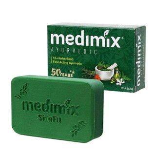 Medimix 印度綠寶石皇室藥草浴美肌皂 草本, 125g, 120個